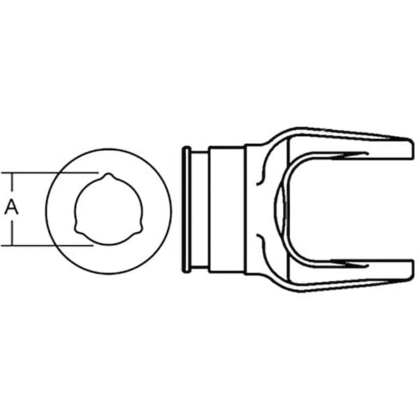 Aftermarket BP204036852 New Disc Mower Inner Tube Yoke Fits Ford Fits New Holland 6 86520376 - main